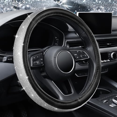 KAFEEK Rhinestone Steering Wheel Cover