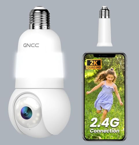 GNCC Light Bulb Security Camera