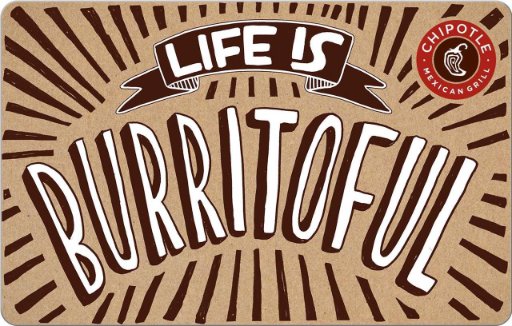 $25 Chipotle eGift Card + $5 Bonus Chipotle Gift Card