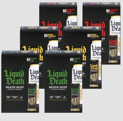 Liquid Death Electrolyte Death Dust Hydration Powder, 36 Count