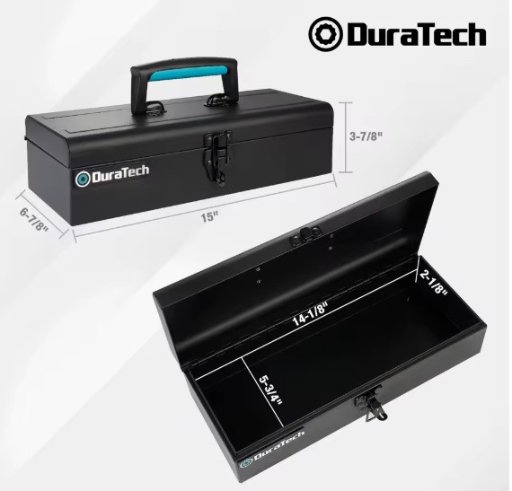 DuraTech Portable Steel Tool Box