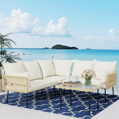 4 Piece Outdoor Patio Furniture Set