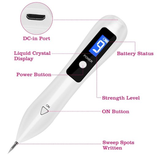 Electronic Ion Skin Tag Repair Kit with 9 Intensity Levels