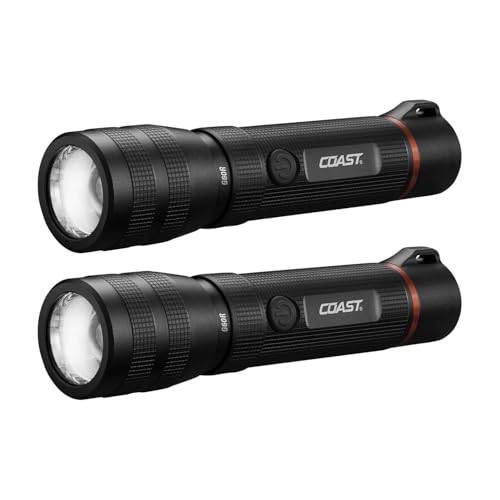 Coast G60R 1000 Lumen Waterproof Rechargeable LED Flashlight 2-Pack Deal