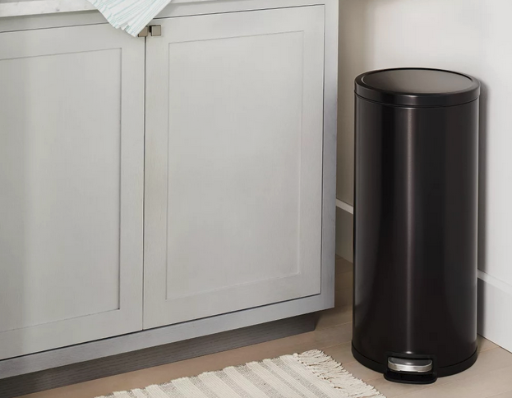 Brightroom Round Step Stainless Steel Trash Can