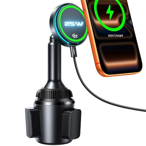 LISEN Qi2.2 25W MagSafe Car Mount Charger Cup Holder Mount Deal