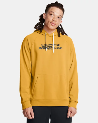UA Rival Fleece Textured Glitch Hoodie