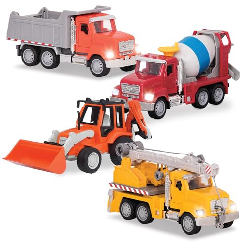 Driven by Battat Construction Toy Trucks 4-Pack