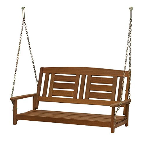 Furinno Tioman Hardwood Hanging Porch Swing