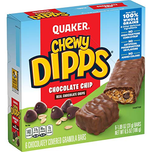 Quaker Chewy Dipps Chocolate Chips, 6 Count