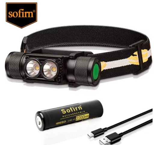 H25L USB Rechargeable Headlamp with 18650 Battery
