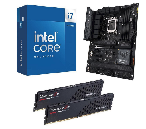 Intel Core i7-14700K with ASUS Z790-Plus TUF & G.Skill Ripjaws S5 32GB DDR5 6000 Bundle