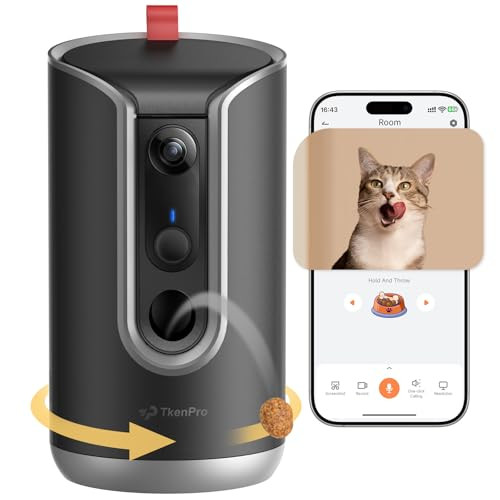 2K Pet Camera Treat Dispenser with Auto Tracking