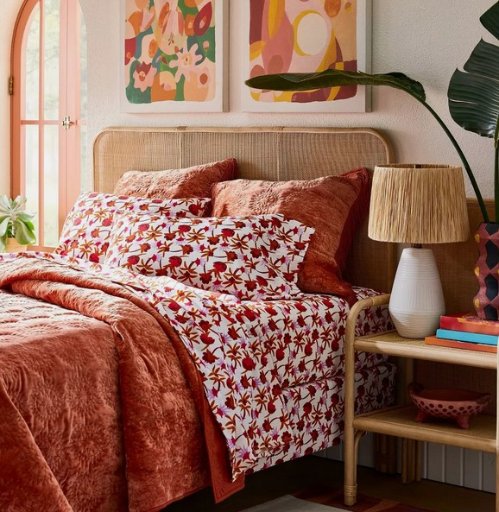 4-Piece Opalhouse Printed Cotton Percale Sheet Set