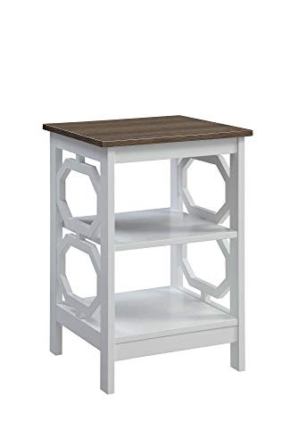 Convenience Concepts Omega End Table with Shelves