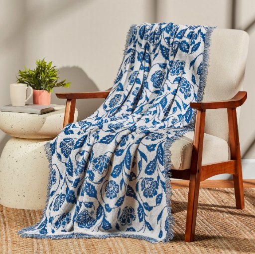 Mainstays by Becky G. & Alejandra Tapestry Knit Throw