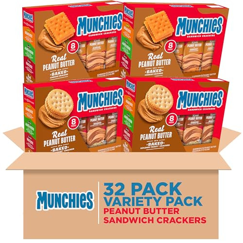 Munchies Sandwich Crackers Peanut Butter Variety Pack
