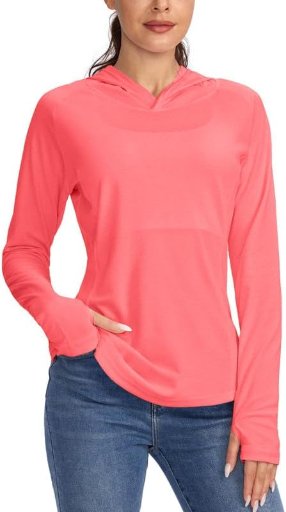 Women's UPF 50+ Sun Protection Lightweight Hoodie
