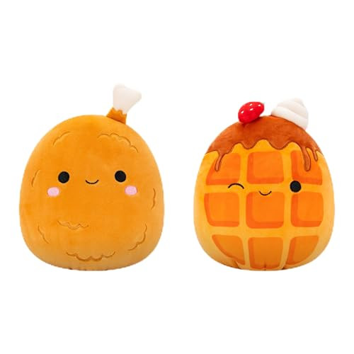 Squishmallows Chicken and Waffles Flippable Plush