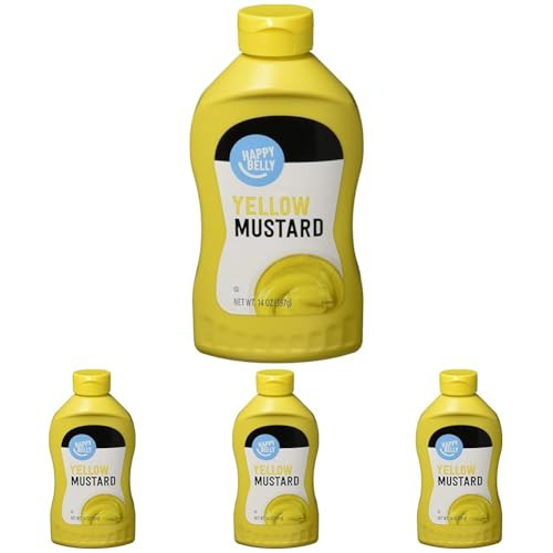 Happy Belly Yellow Mustard 4-Pack, 14 Oz.