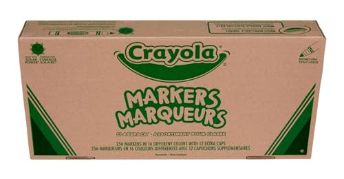 Crayola Broad Line Markers Classpack, 256 Count