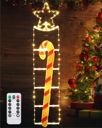 Gleamkid LED Christmas Ladder Lights – 4.2ft