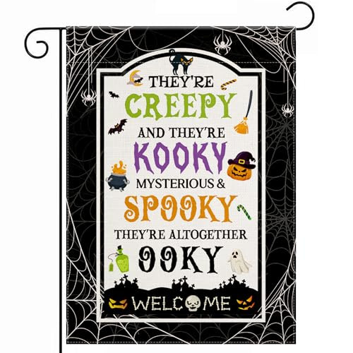 OHOME Halloween Welcome Garden Flag