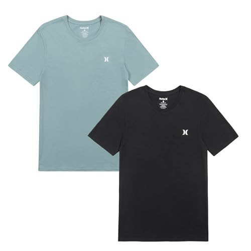 2-Pack Men's Hurley Cotton Crewneck Short Sleeve Shirt