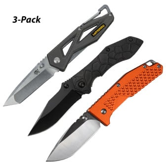 Sanrenmu Folding Pocket Knives 3-Pack