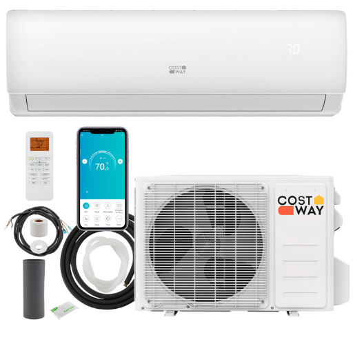 Costway 11500 BTU Mini Split Air Conditioner and Heater Pump System