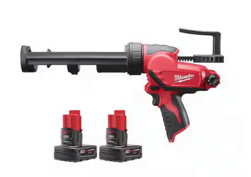 Milwaukee M12 12V Lithium-Ion Cordless 10 oz. Adhesive and Caulk Gun 
