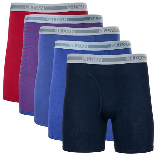Gildan Men's Underwear Boxer Briefs 5-Pack