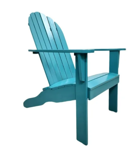Mainstays Wood Outdoor Adirondack Chairs (Turquoise Blue) - 2 Count