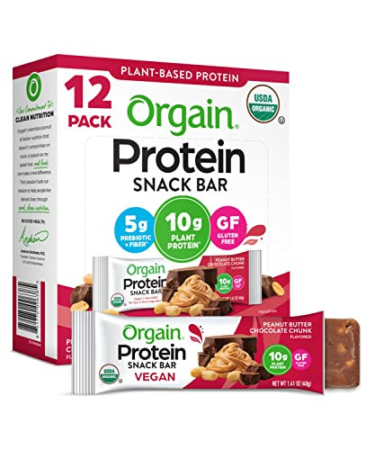 Orgain Organic Vegan Protein Bars (Pack of 12)