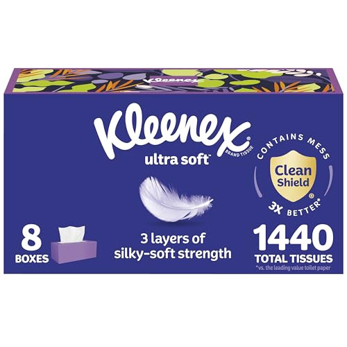 Kleenex Ultra Soft Facial Tissues 8-Pack