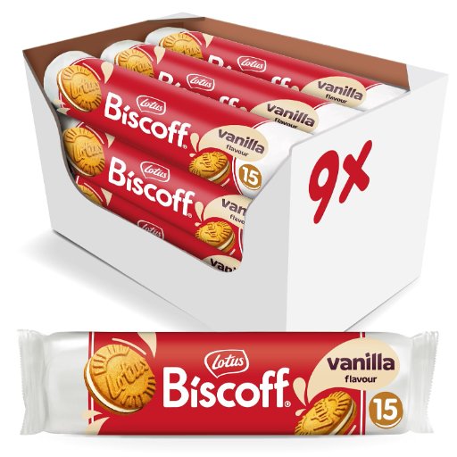 Lotus Biscoff Sandwich Cookies 9-Pack (Vanilla Cream)