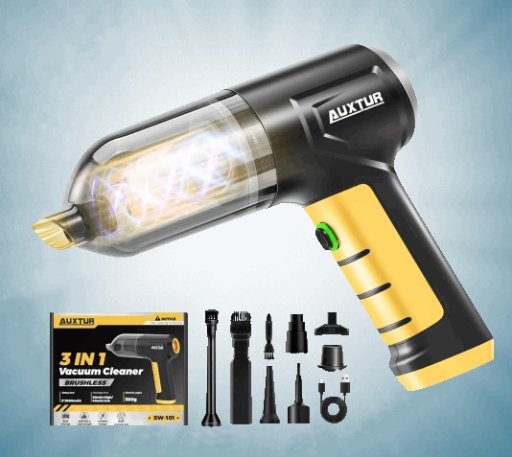 Auxtur 15,000Pa Cordless Mini Vacuum Kit