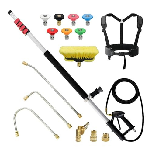 Carivia 24' Telescoping Pressure Washer Wand with Accessories