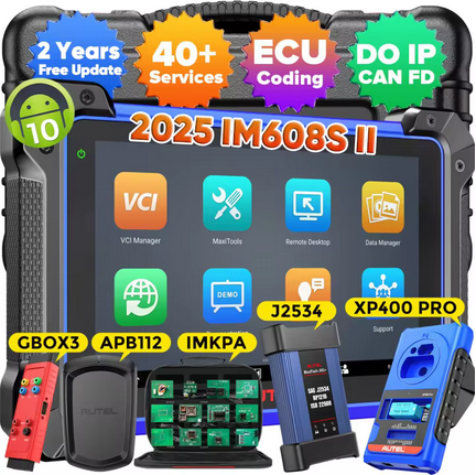 Autel MaxiIM IM608 II IM608S II XP400Pro IMMO Key Programming OBD2 Scanner Car Diagnostic Tool