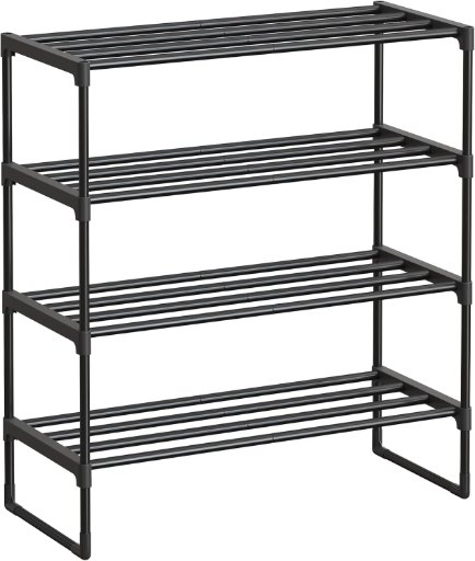 SONGMICS 4-Tier Metal Shoe Rack