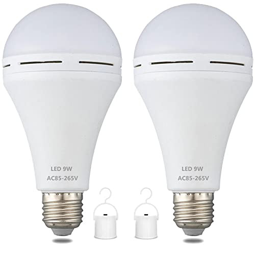 Rechargeable A19 Emergency LED Bulb 2-Pack