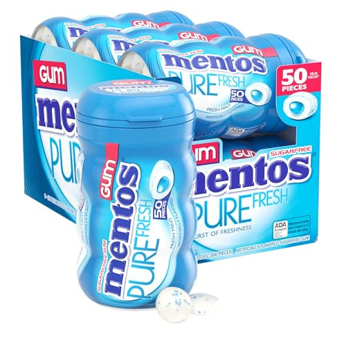 Mentos Pure Fresh Sugar-Free Xylitol Gum 6-Pack