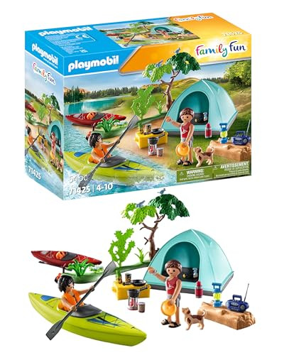 Playmobil Camping with Kayaks Set, 54 Pcs.