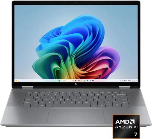 HP OmniBook X Flip 2-in-1 2K Touch-Screen Laptop w/ AMD Ryzen AI 7, 24GB Memory + 1TB SSD