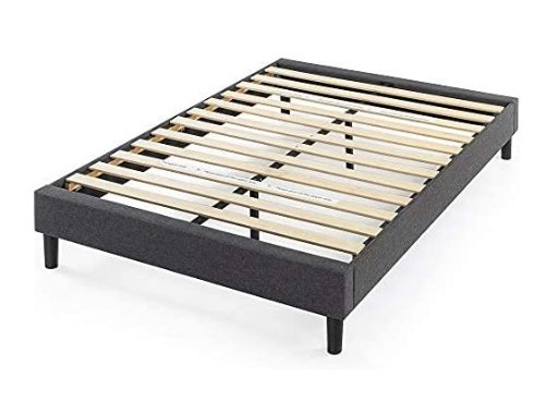 Zinus Queen Curtis Upholstered Platform Bed Frame