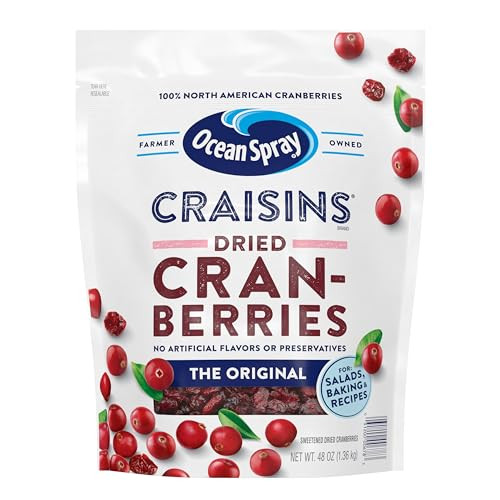 Ocean Spray Craisins Dried Cranberries, 48 Oz.