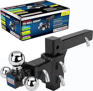 TowSmart Adjustable Tri-Ball Mount Hitch