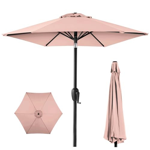 Best Choice Products 7.5' Heavy-Duty Round Patio Umbrella