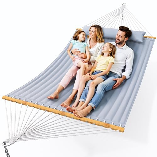 Everyfun Double Hammock with Spreader Bar