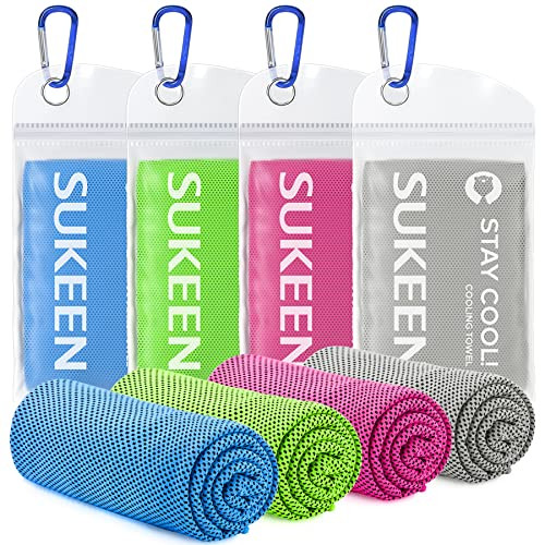 Cooling Towel for Running and Activities, 4-Pack